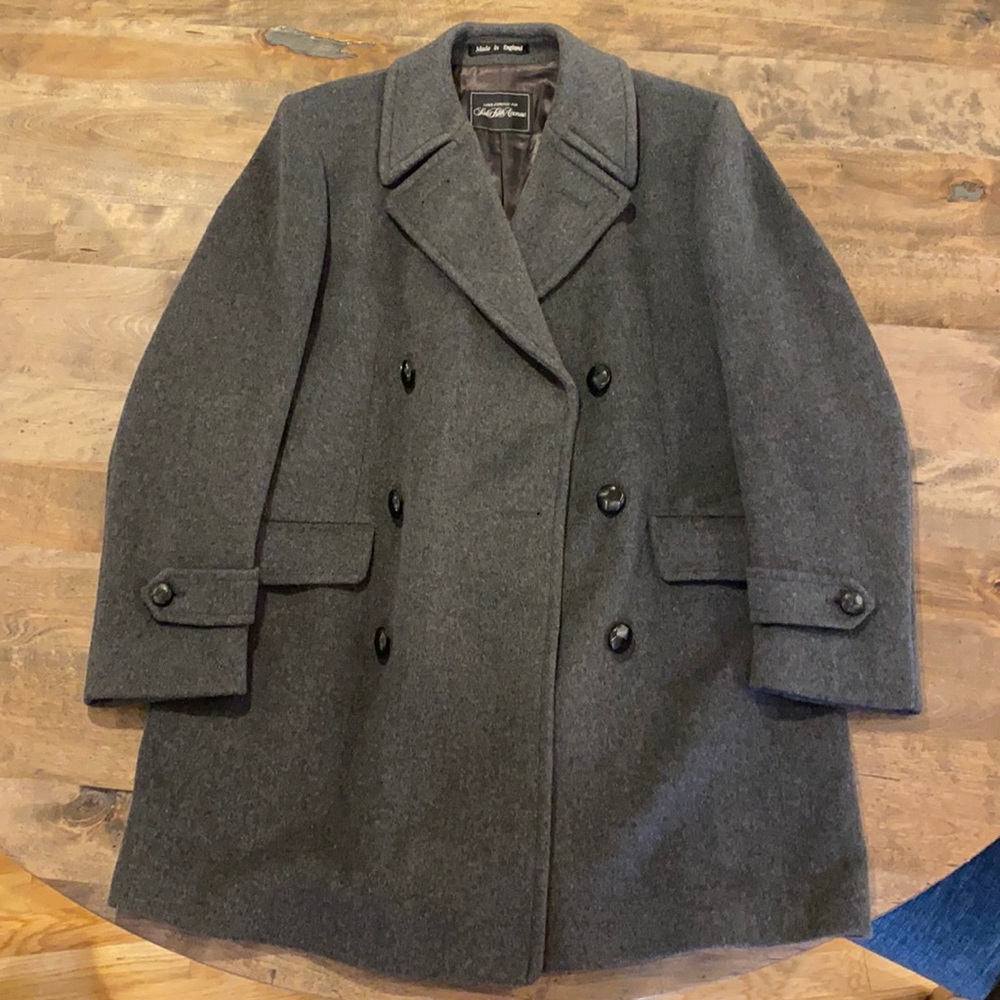 Saks Fifth Avenue Grey Peacoat